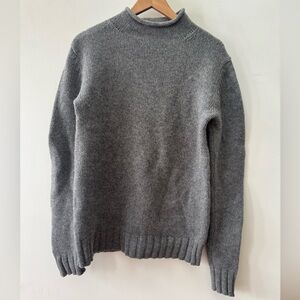 J. Crew Lambswool Vintage Grey rolled neck sweater XS